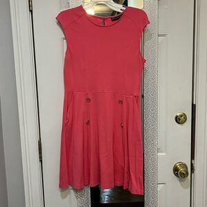 Pink Cap Sleeve Dress